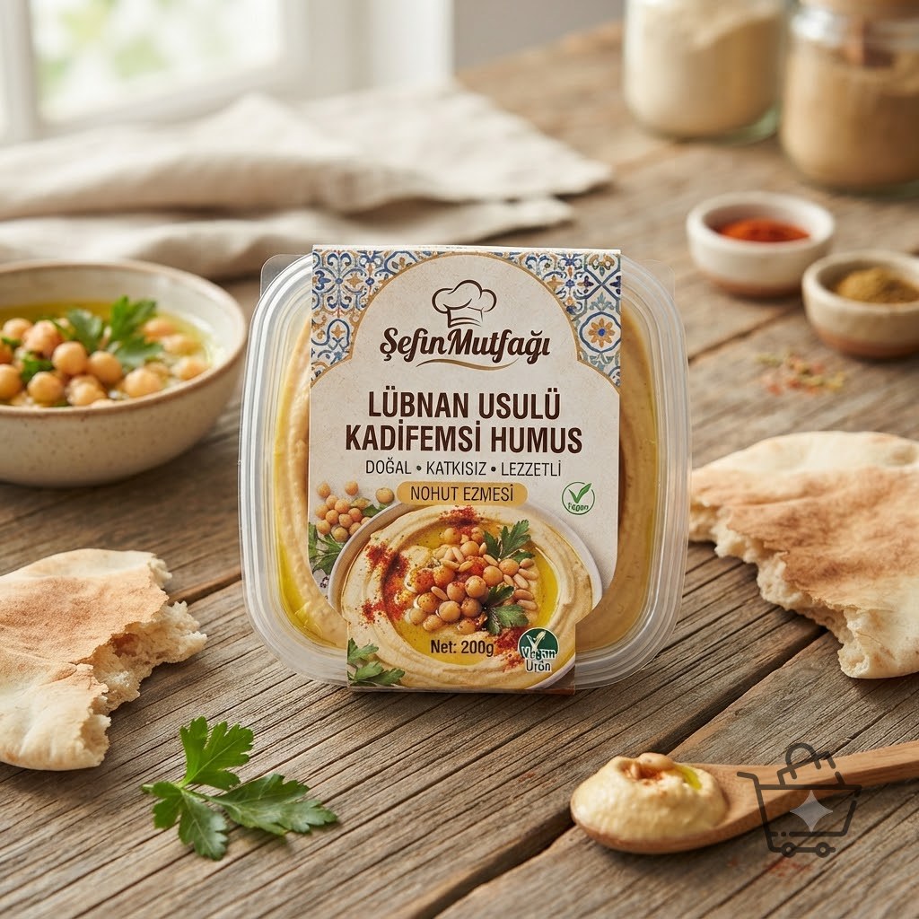 ŞefinMutfağı Lübnan Usulü Kadifemsi Humus (Nohut Ezmesi)