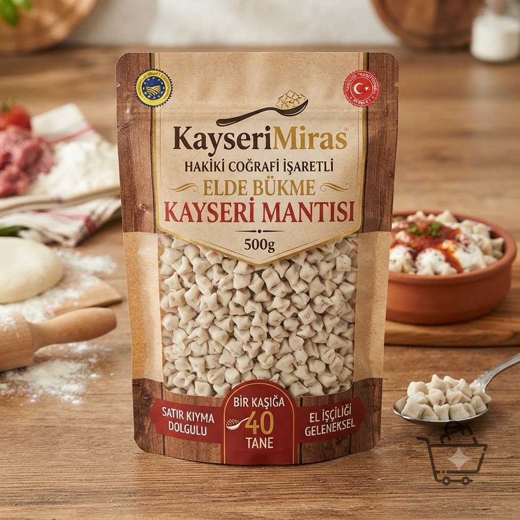 KayseriMiras Hakiki Coğrafi İşaretli Elde Bükme Kayseri Mantısı