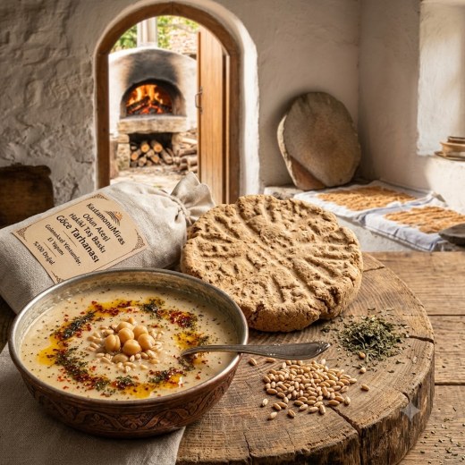 KastamonuMiras Odun Ateşi Hakiki Taş Baskı Göce Tarhanası
