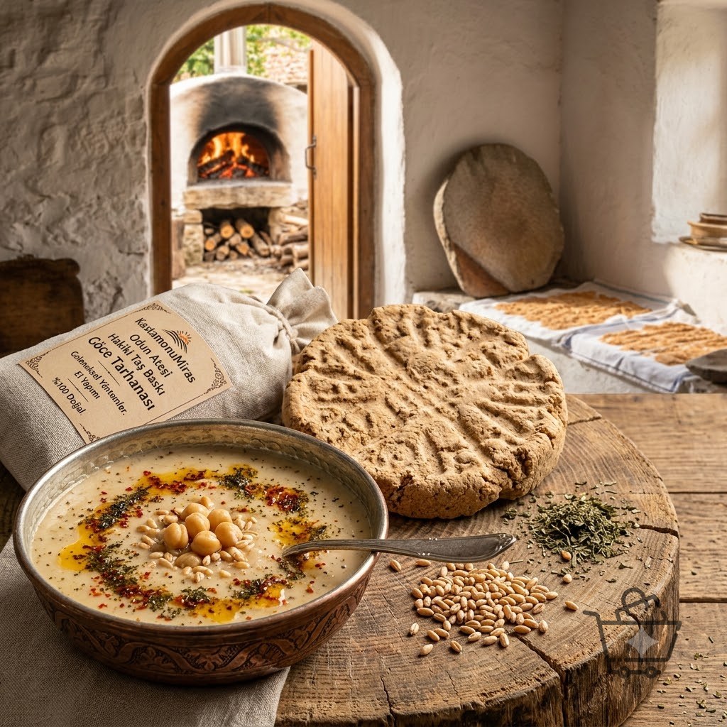 KastamonuMiras Odun Ateşi Hakiki Taş Baskı Göce Tarhanası